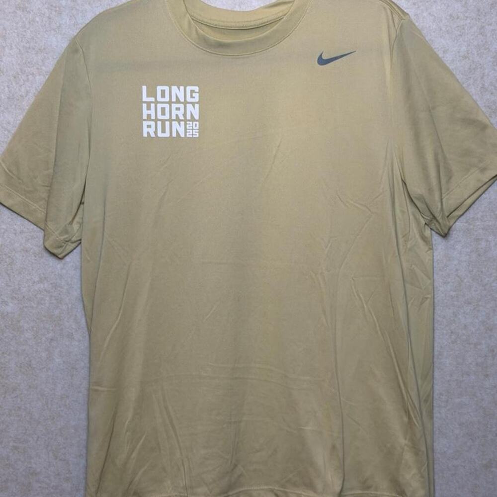 Nike Longhorn Run 2025 Volunteer Dri-FIT Shirt Mens Large UT Austin Texas